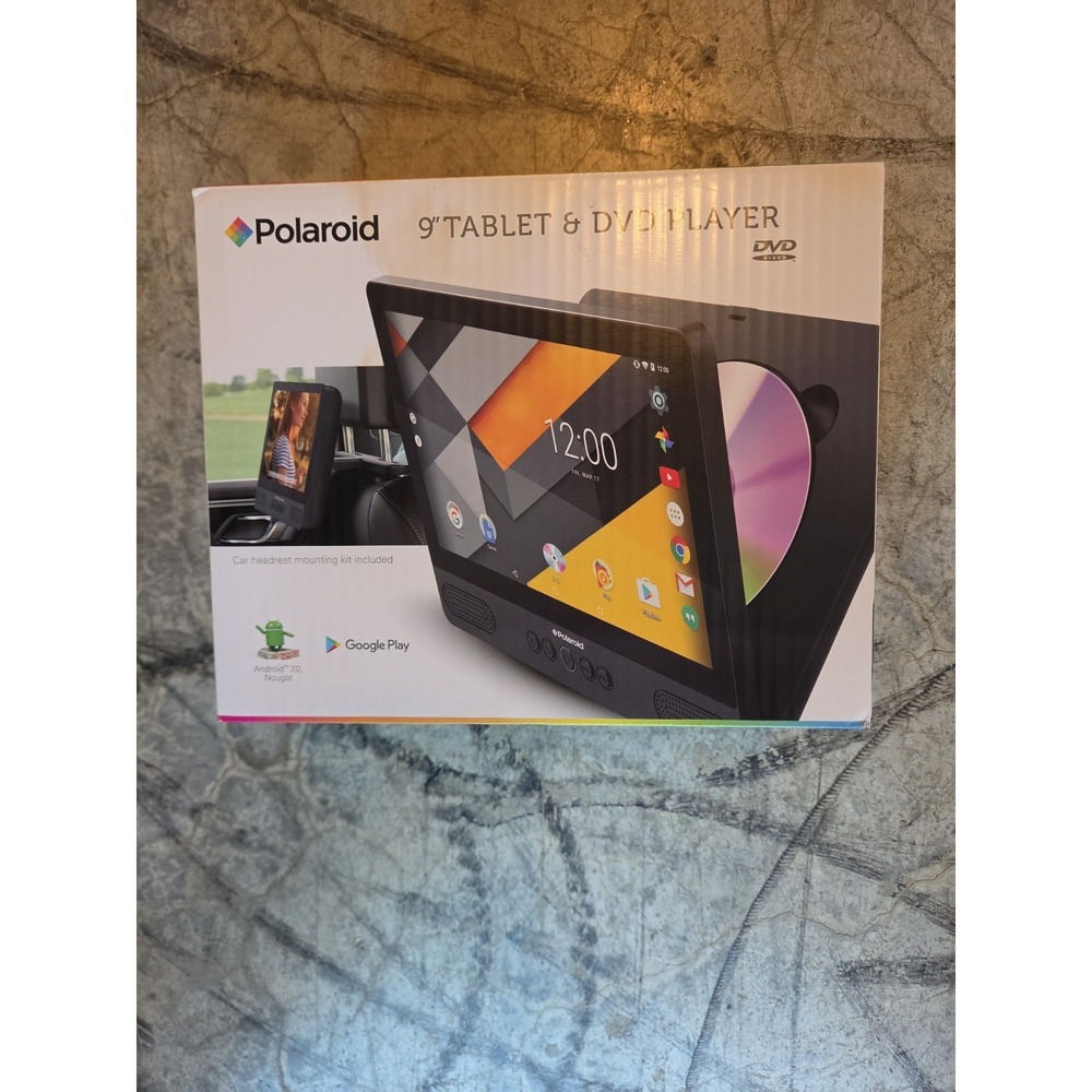 Polaroid PDT9000BL  9in Tablet & DVD Player  New